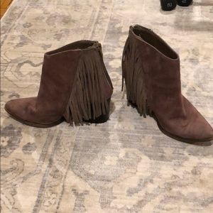 Mission Tan Fringe Booties